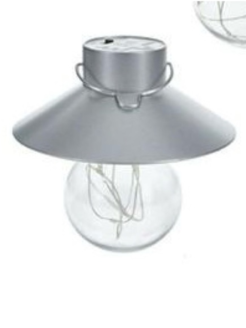 Luminess Silver Cone String Light Shade